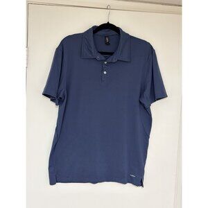 Motion Cloud Plus Mens Size Large Stretch Blue Short Sleeve Active Polo Shirt
